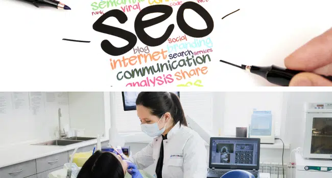 paciente sendo tratado por uma clínica odontológica que investiu em estratégias de seo