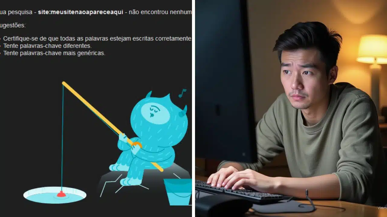 dono de empresa preocupado por que o site dele não aparece no google