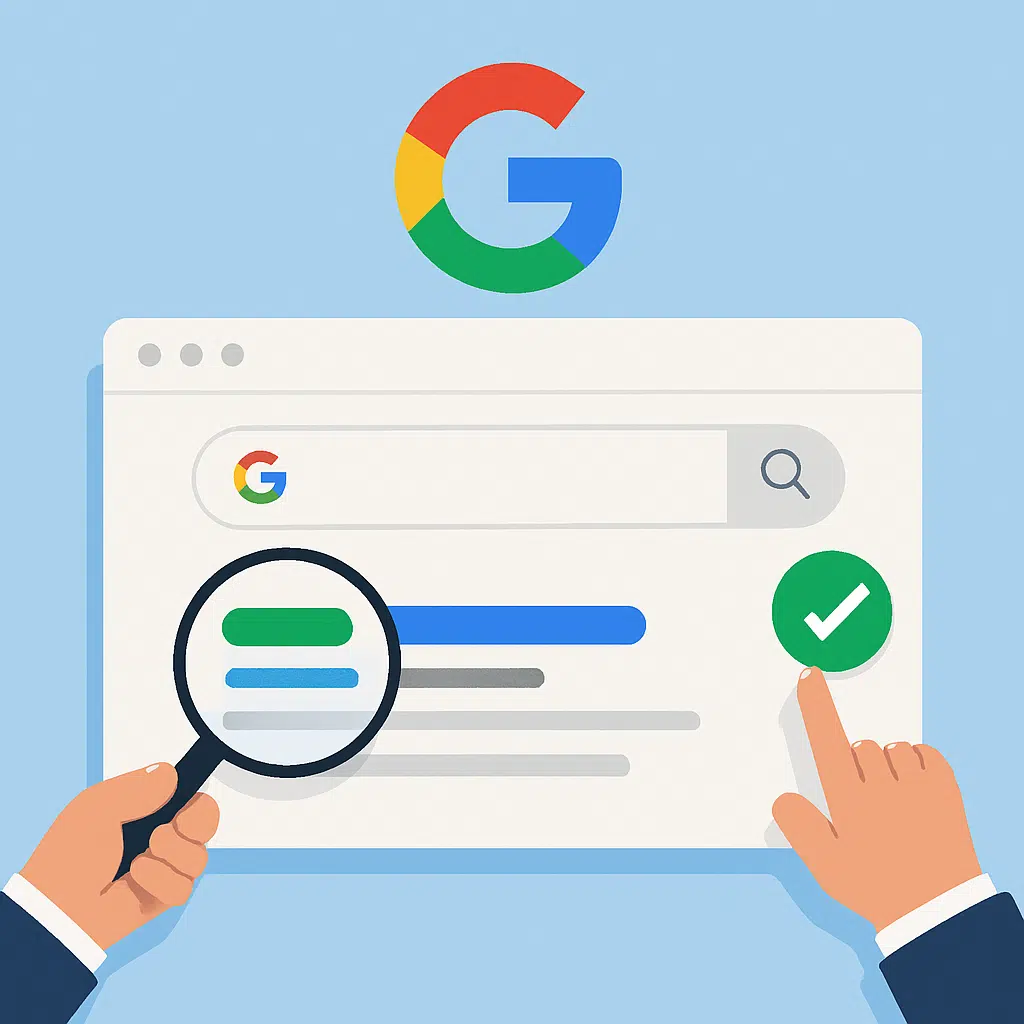 google indexando o site nos resultados de busca