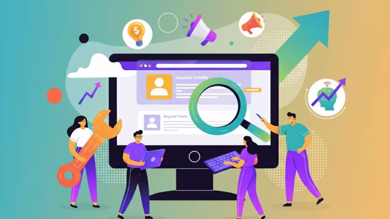 trabalho profissional com foco na otimização de sites